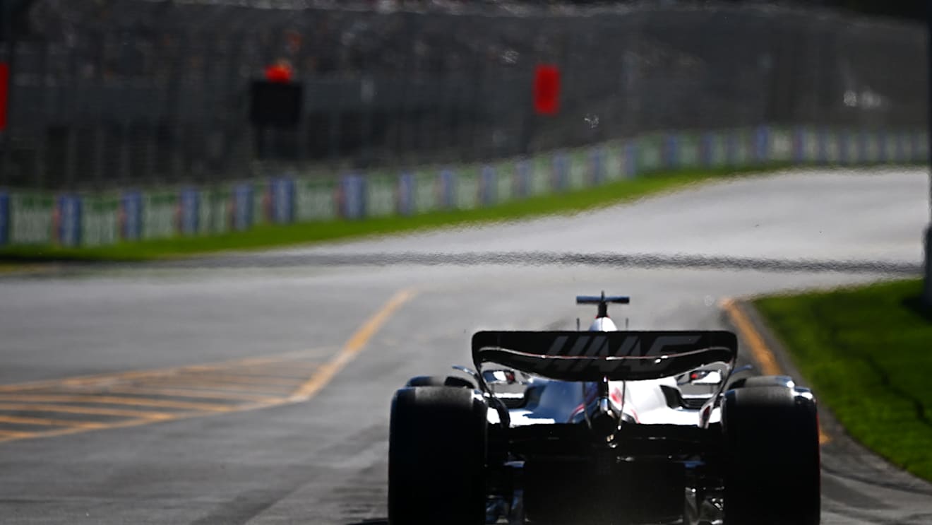 MELBOURNE, AUSTRALIA - APRIL 08: Kevin Magnussen of Denmark driving the (20) Haas F1 VF-22 Ferrari on track during practice ahead of the F1 Grand Prix of Australia at Melbourne Grand Prix Circuit on April 08, 2022 in Melbourne, Australia. (Photo by Clive Mason/Getty Images)