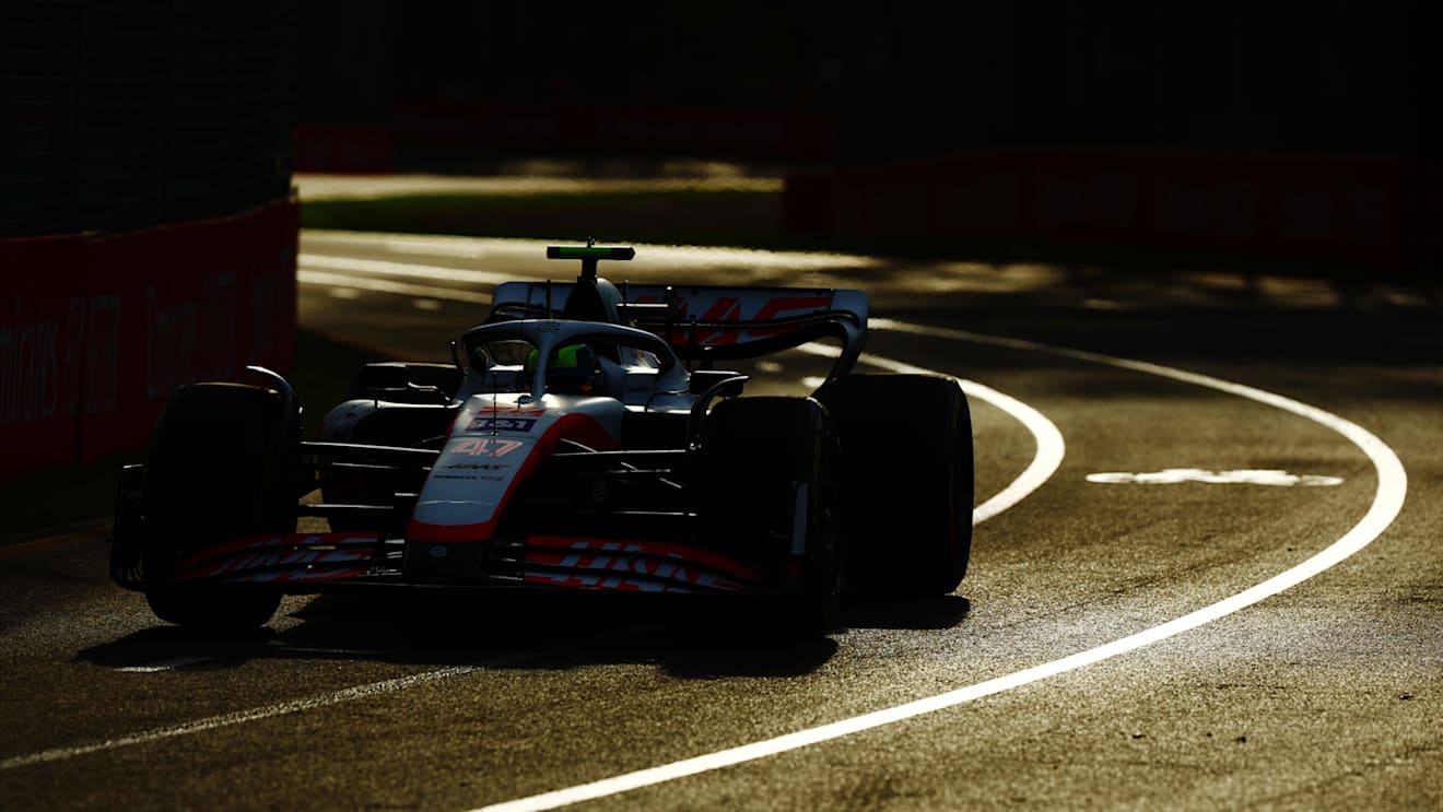 MELBOURNE, AUSTRALIA - APRIL 08: Mick Schumacher of Germany driving the (47) Haas F1 VF-22 Ferrari on track during practice ahead of the F1 Grand Prix of Australia at Melbourne Grand Prix Circuit on April 08, 2022 in Melbourne, Australia. (Photo by Mark Thompson/Getty Images)