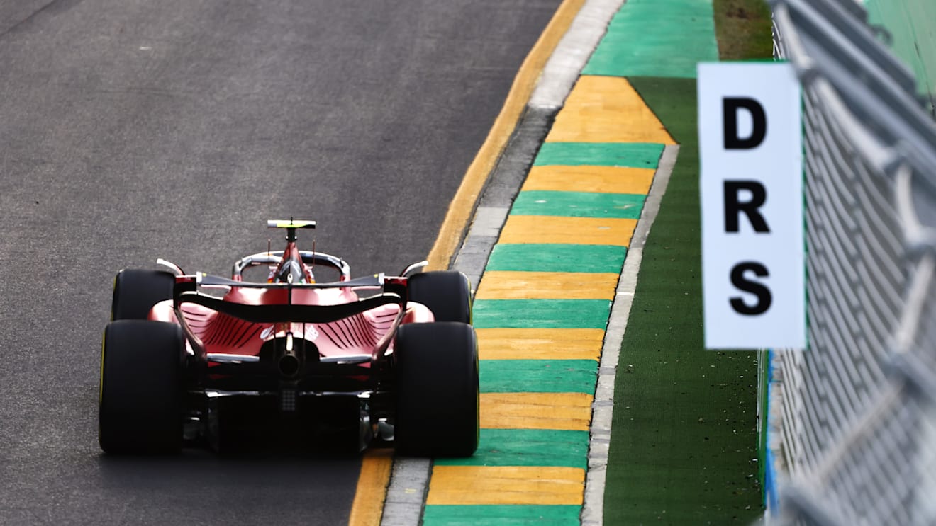 MELBOURNE, AUSTRALIA - APRIL 08: Carlos Sainz of Spain driving (55) the Ferrari F1-75 on track during practice ahead of the F1 Grand Prix of Australia at Melbourne Grand Prix Circuit on April 08, 2022 in Melbourne, Australia. (Photo by Bryn Lennon - Formula 1/Formula 1 via Getty Images)