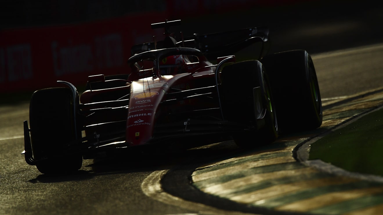 MELBOURNE, AUSTRALIA - APRIL 08: Charles Leclerc of Monaco driving (16) the Ferrari F1-75 on track during practice ahead of the F1 Grand Prix of Australia at Melbourne Grand Prix Circuit on April 08, 2022 in Melbourne, Australia. (Photo by Mario Renzi - Formula 1/Formula 1 via Getty Images)