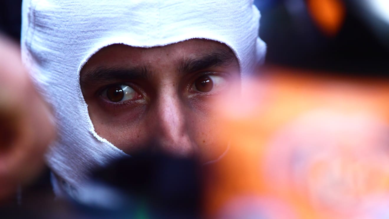 MELBOURNE, AUSTRALIA - APRIL 08: Daniel Ricciardo of Australia and McLaren prepares to drive in the garage during practice ahead of the F1 Grand Prix of Australia at Melbourne Grand Prix Circuit on April 08, 2022 in Melbourne, Australia. (Photo by Mario Renzi - Formula 1/Formula 1 via Getty Images)