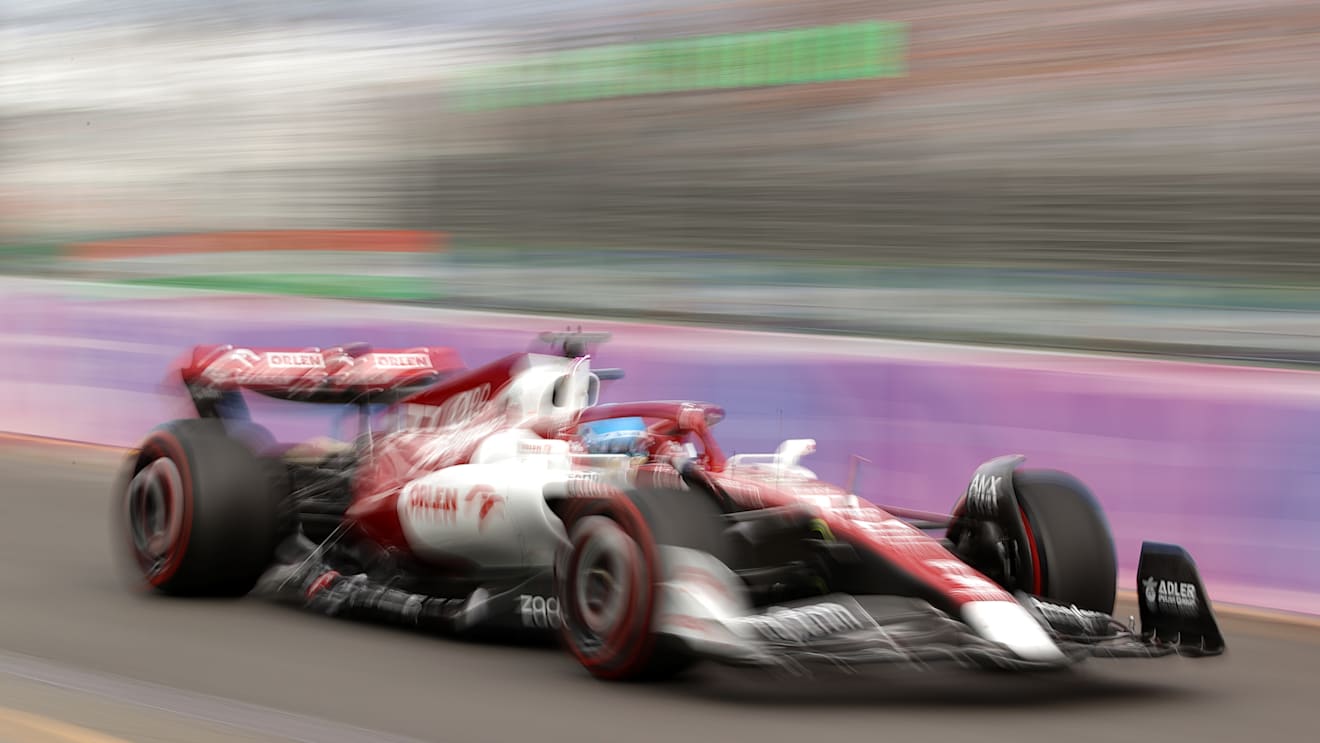 MELBOURNE, AUSTRALIA - APRIL 09: Valtteri Bottas of Finland driving the (77) Alfa Romeo F1 C42 Ferrari in the Pitlane during final practice ahead of the F1 Grand Prix of Australia at Melbourne Grand Prix Circuit on April 09, 2022 in Melbourne, Australia. (Photo by Robert Cianflone/Getty Images)