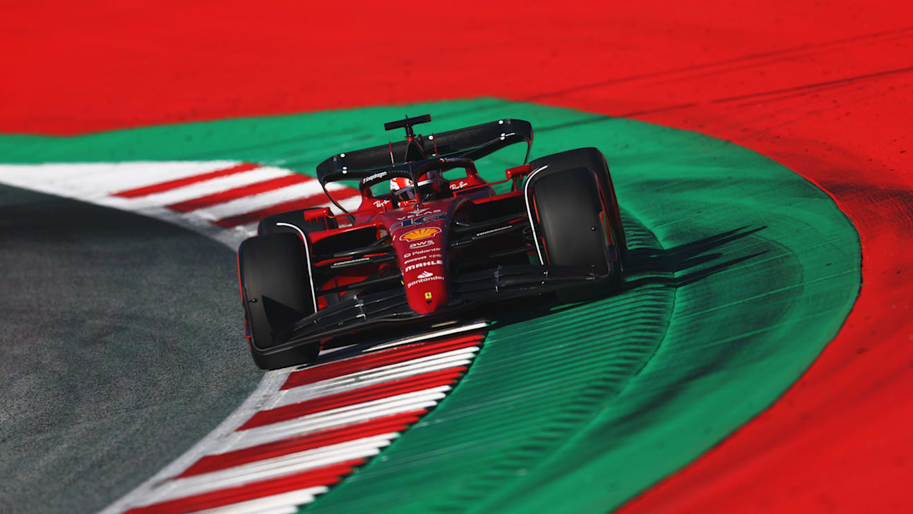 SPIELBERG, AUSTRIA - JULY 08: Charles Leclerc of Monaco driving the (16) Ferrari F1-75 on track during qualifying ahead of the F1 Grand Prix of Austria at Red Bull Ring on July 08, 2022 in Spielberg, Austria. (Photo by Clive Rose/Getty Images)