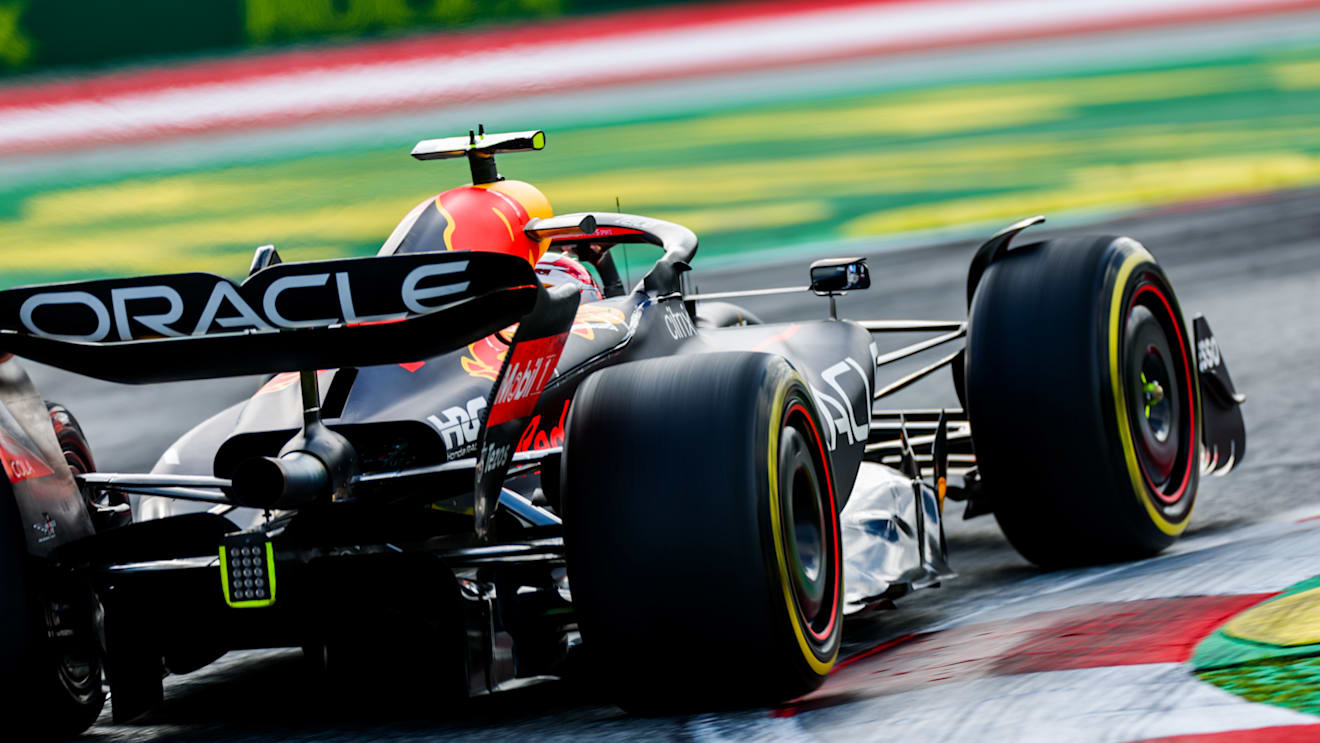 SPIELBERG, AUSTRIA - JULY 09: Sergio Perez of Mexico and Red Bull Racing  during the F1 Grand Prix of Austria Sprint race at Red Bull Ring on July 09, 2022 in Spielberg, Austria. (Photo by Peter Fox/Getty Images)