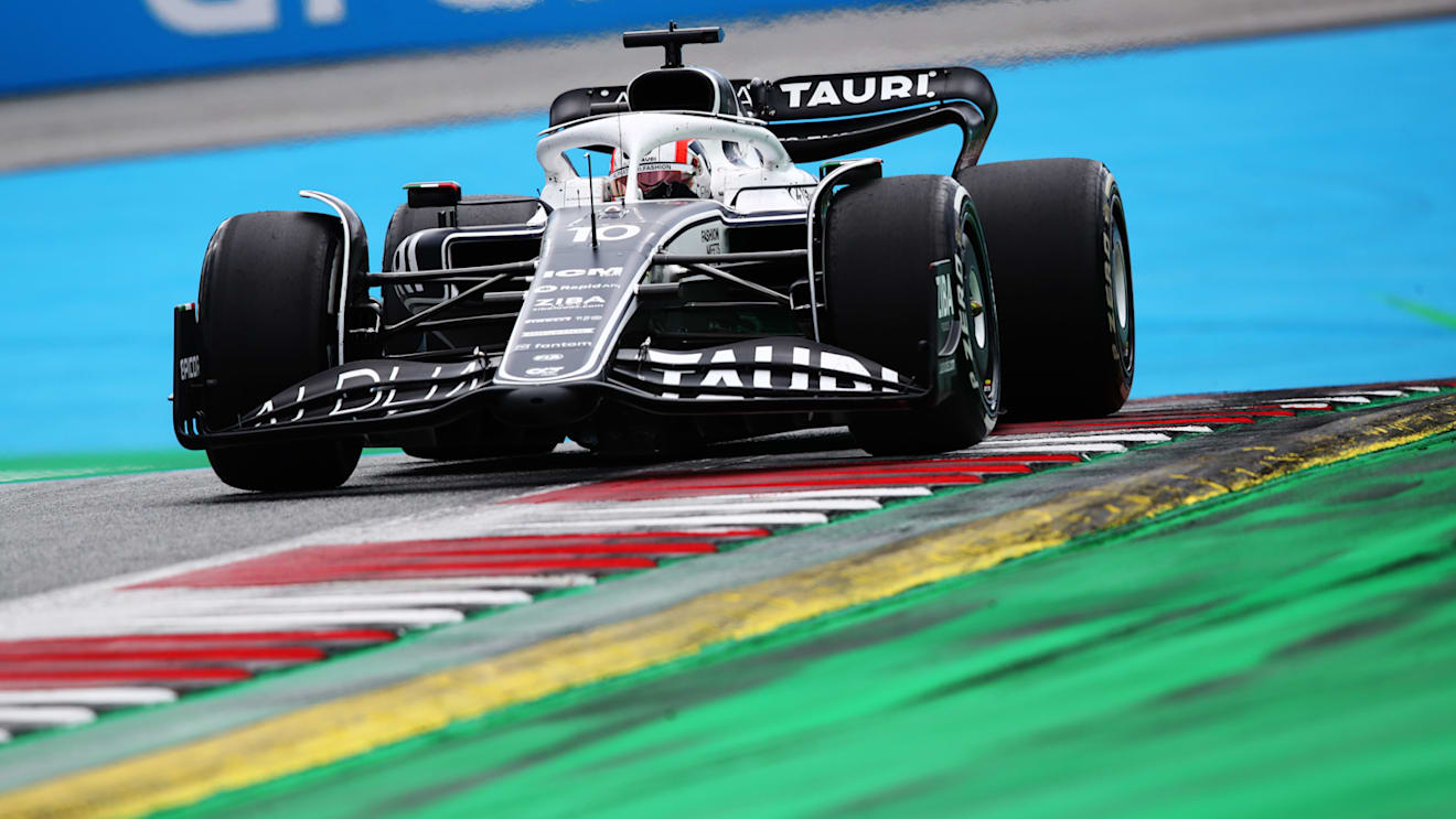 SPIELBERG, AUSTRIA - JULY 10: Pierre Gasly of France driving the (10) Scuderia AlphaTauri AT03 on track during the F1 Grand Prix of Austria at Red Bull Ring on July 10, 2022 in Spielberg, Austria. (Photo by Joe Portlock - Formula 1/Formula 1 via Getty Images)