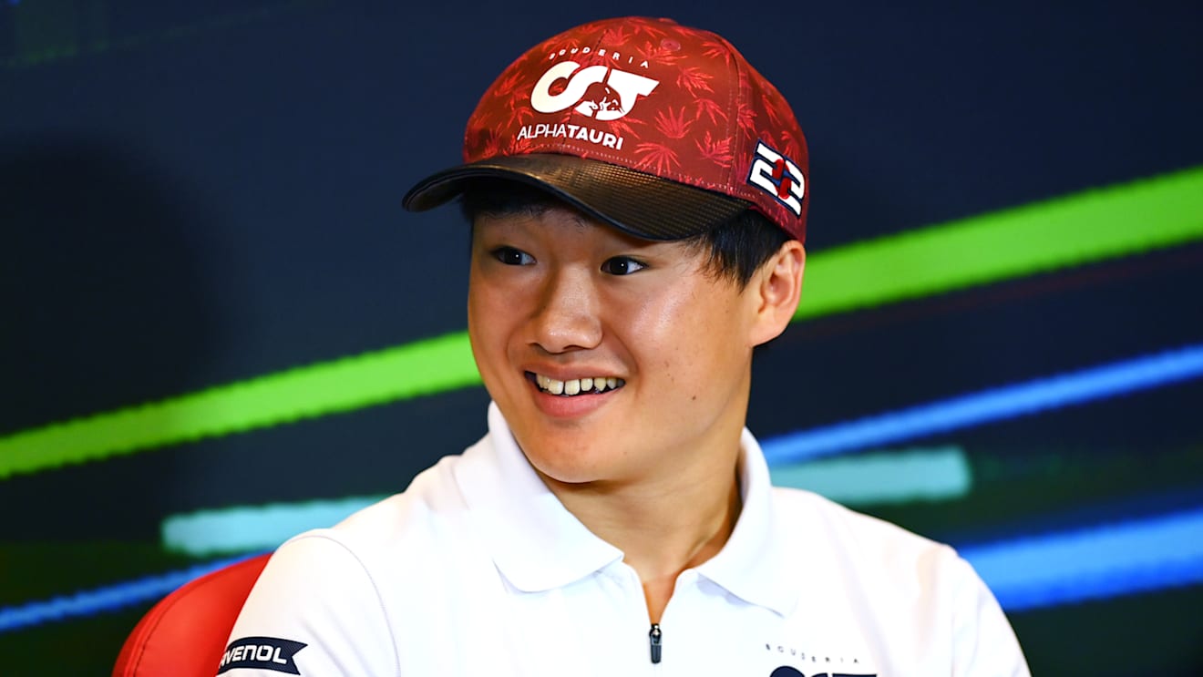 BAKU, AZERBAIJAN - JUNE 10: Yuki Tsunoda of Japan and Scuderia AlphaTauri looks on in the Drivers Press Conference prior to practice ahead of the F1 Grand Prix of Azerbaijan at Baku City Circuit on June 10, 2022 in Baku, Azerbaijan. (Photo by Dan Mullan/Getty Images)