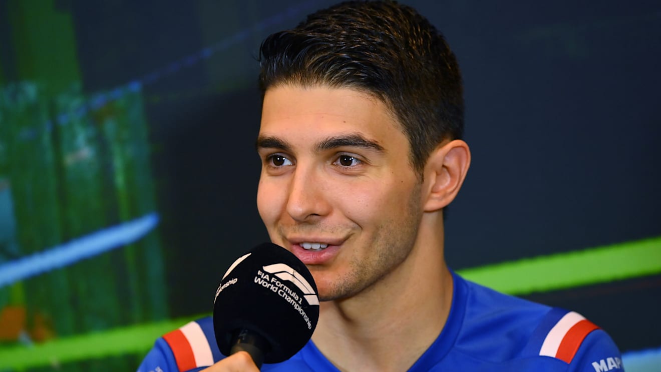 BAKU, AZERBAIJAN - JUNE 10: Esteban Ocon of France and Alpine F1 talks in the Drivers Press Conference prior to practice ahead of the F1 Grand Prix of Azerbaijan at Baku City Circuit on June 10, 2022 in Baku, Azerbaijan. (Photo by Dan Mullan/Getty Images)