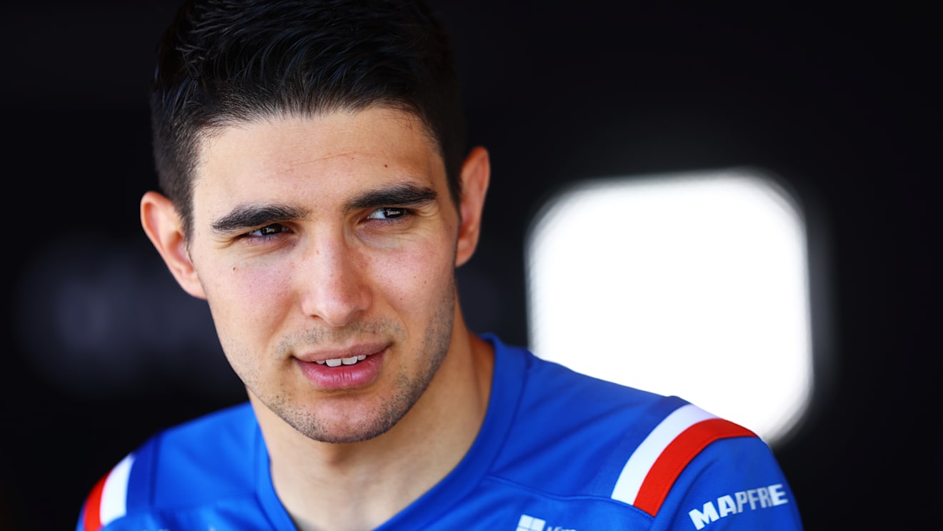 BAKU, AZERBAIJAN - JUNE 10: Esteban Ocon of France and Alpine F1 talks to the media in the Paddock prior to practice ahead of the F1 Grand Prix of Azerbaijan at Baku City Circuit on June 10, 2022 in Baku, Azerbaijan. (Photo by Mark Thompson/Getty Images)