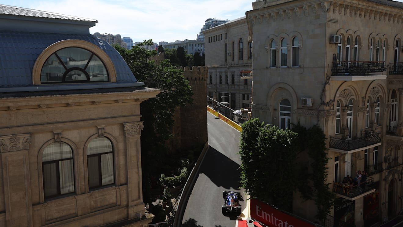 BAKU, AZERBAIJAN - JUNE 12: Alexander Albon of Thailand driving the (23) Williams FW44 Mercedes on track during the F1 Grand Prix of Azerbaijan at Baku City Circuit on June 12, 2022 in Baku, Azerbaijan. (Photo by Bryn Lennon - Formula 1/Formula 1 via Getty Images)