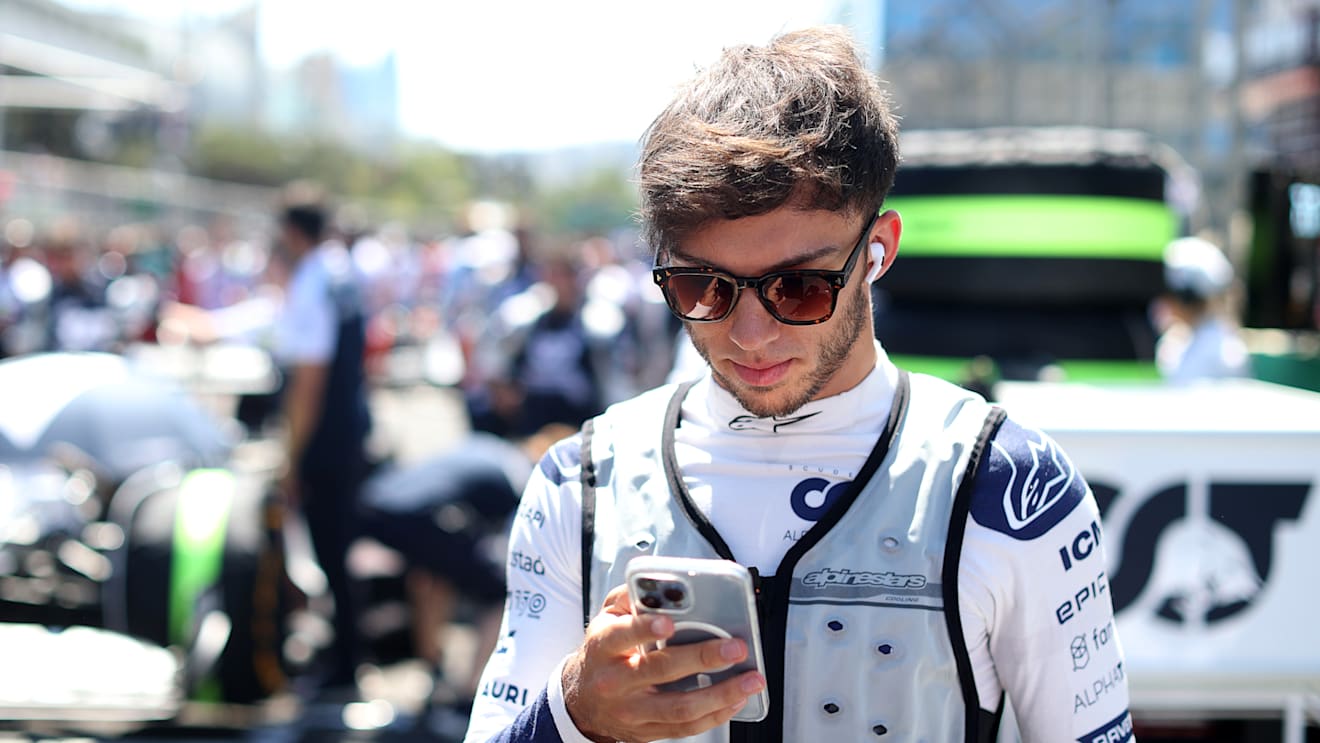 BAKU, AZERBAIJAN - JUNE 12: Pierre Gasly of France and Scuderia AlphaTauri prepares to drive on the grid  during the F1 Grand Prix of Azerbaijan at Baku City Circuit on June 12, 2022 in Baku, Azerbaijan. (Photo by Peter Fox/Getty Images)
