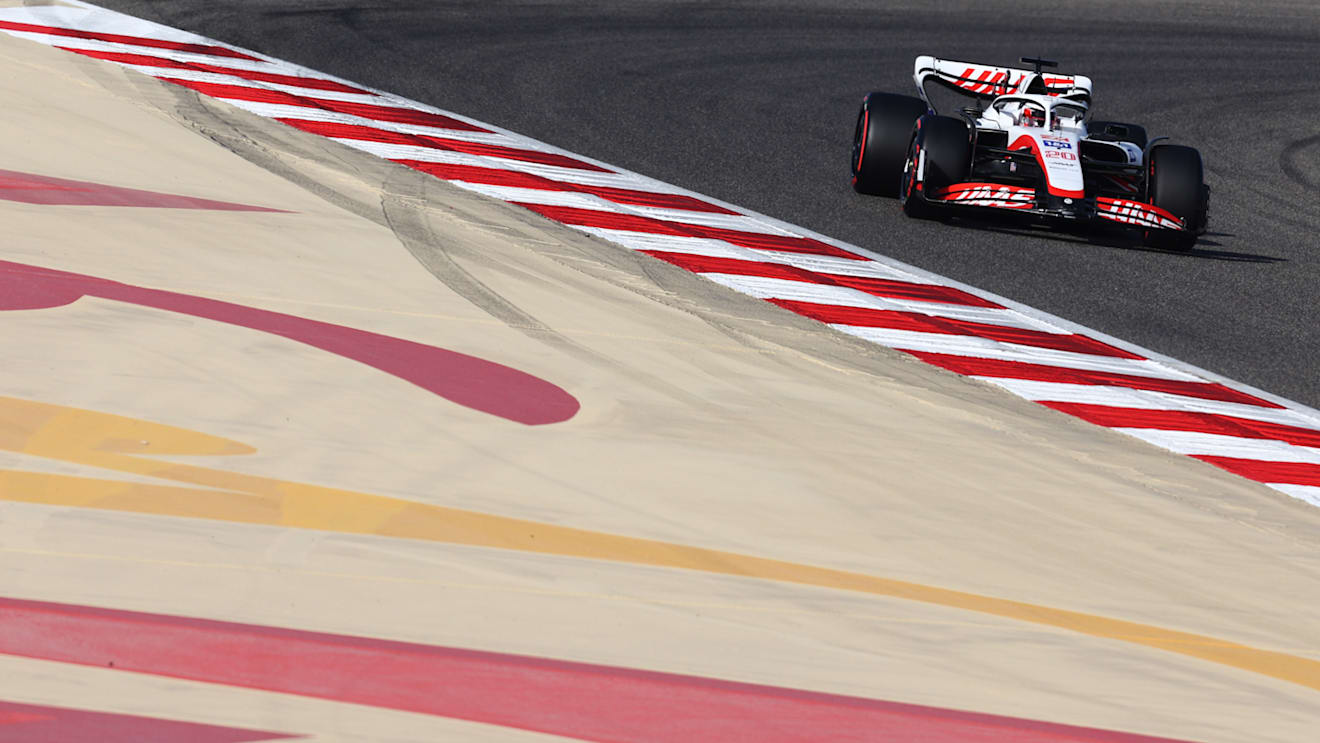 BAHRAIN, BAHRAIN - MARCH 19: Kevin Magnussen of Denmark driving the (20) Haas F1 VF-22 Ferrari on track during final practice ahead of the F1 Grand Prix of Bahrain at Bahrain International Circuit on March 19, 2022 in Bahrain, Bahrain. (Photo by Clive Rose - Formula 1/Formula 1 via Getty Images)