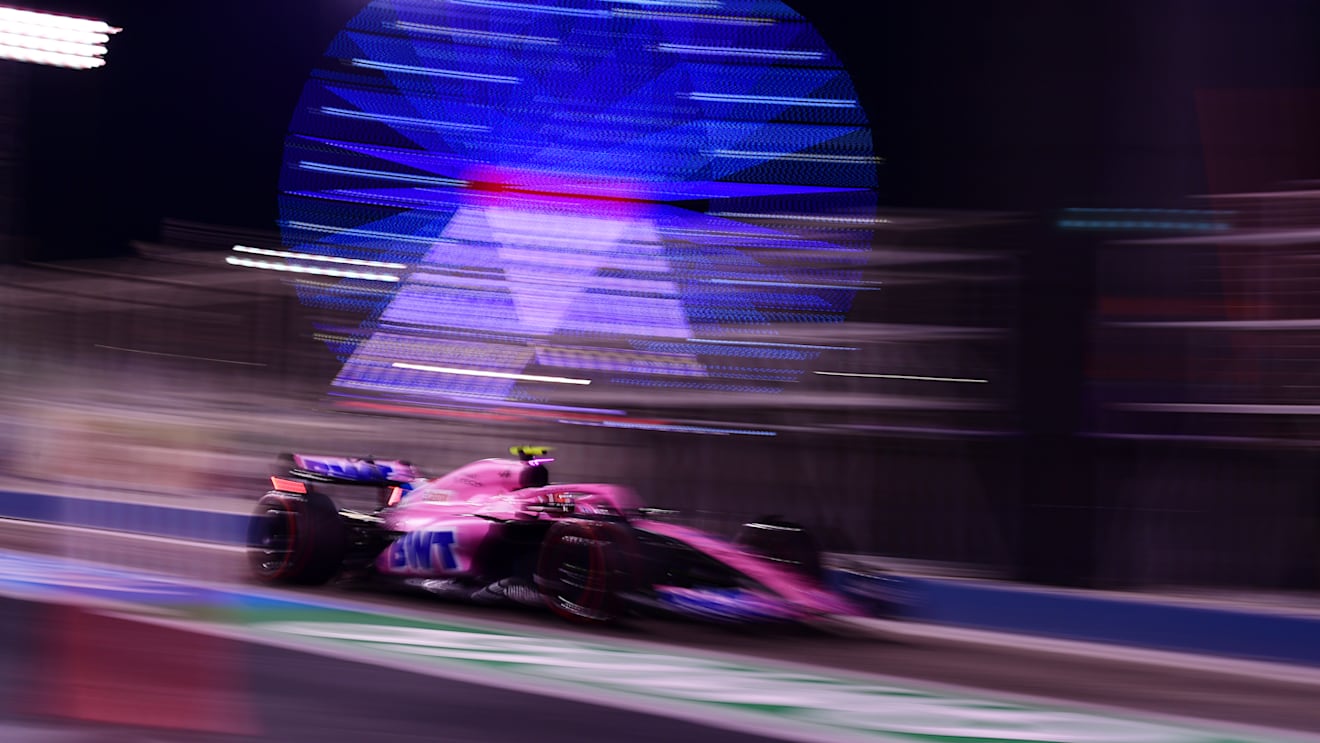 BAHRAIN, BAHRAIN - MARCH 19: Esteban Ocon of France driving the (31) Alpine F1 A522 Renault in the Pitlane during qualifying ahead of the F1 Grand Prix of Bahrain at Bahrain International Circuit on March 19, 2022 in Bahrain, Bahrain. (Photo by Mario Renzi - Formula 1/Formula 1 via Getty Images)