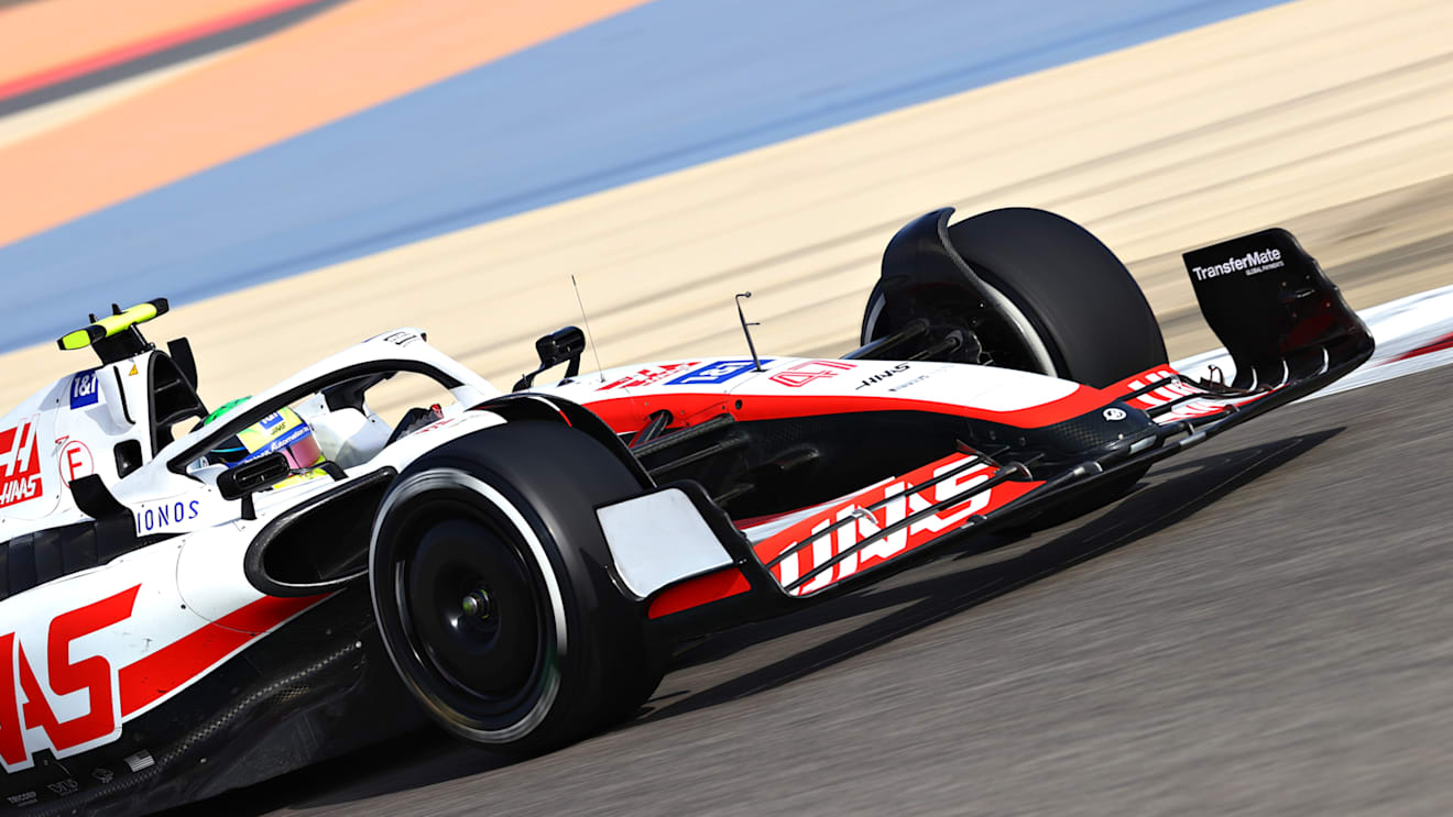 BAHRAIN, BAHRAIN - MARCH 12: Mick Schumacher of Germany driving the (47) Haas F1 VF-22 Ferrari on track during Day Three of F1 Testing at Bahrain International Circuit on March 12, 2022 in Bahrain, Bahrain. (Photo by Dan Istitene - Formula 1/Formula 1 via Getty Images)