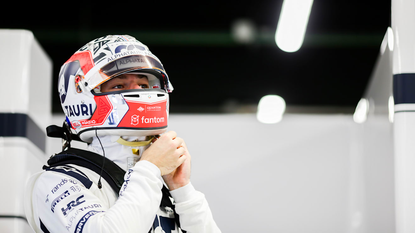 BARCELONA, SPAIN - FEBRUARY 25: Pierre Gasly of Scuderia AlphaTauri and France during Day Three of F1 Testing at Circuit de Barcelona-Catalunya on February 25, 2022 in Barcelona, Spain. (Photo by Peter Fox/Getty Images)