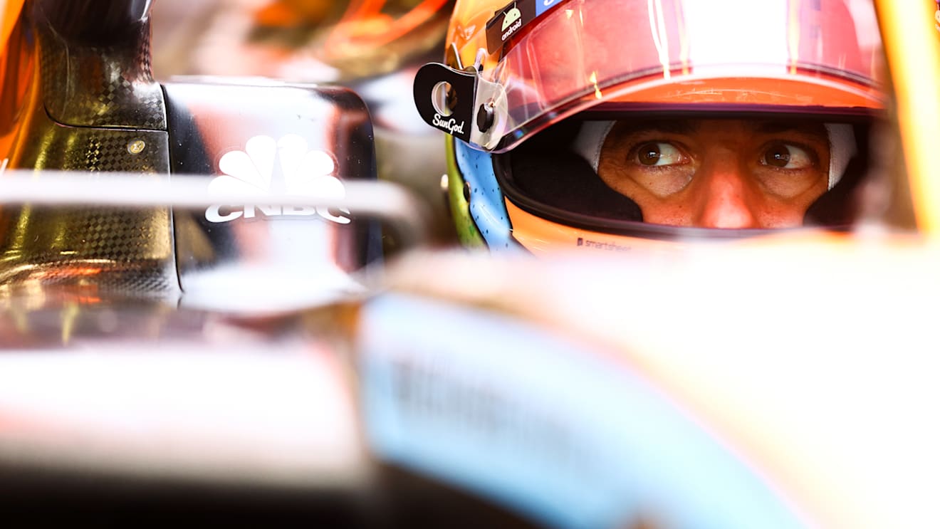 SPA, BELGIUM - AUGUST 26: Daniel Ricciardo of Australia and McLaren prepares to drive in the garage during practice ahead of the F1 Grand Prix of Belgium at Circuit de Spa-Francorchamps on August 26, 2022 in Spa, Belgium. (Photo by Mark Thompson/Getty Images)