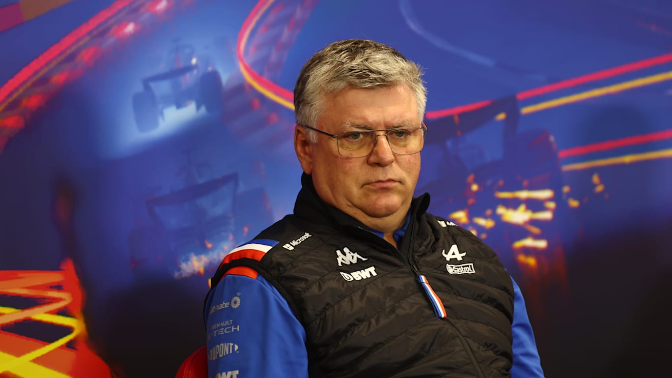SPA, BELGIUM - AUGUST 27: Otmar Szafnauer, Team Principal of Alpine F1 attends the Team Principals Press Conference prior to final practice ahead of the F1 Grand Prix of Belgium at Circuit de Spa-Francorchamps on August 27, 2022 in Spa, Belgium. (Photo by Lars Baron/Getty Images)