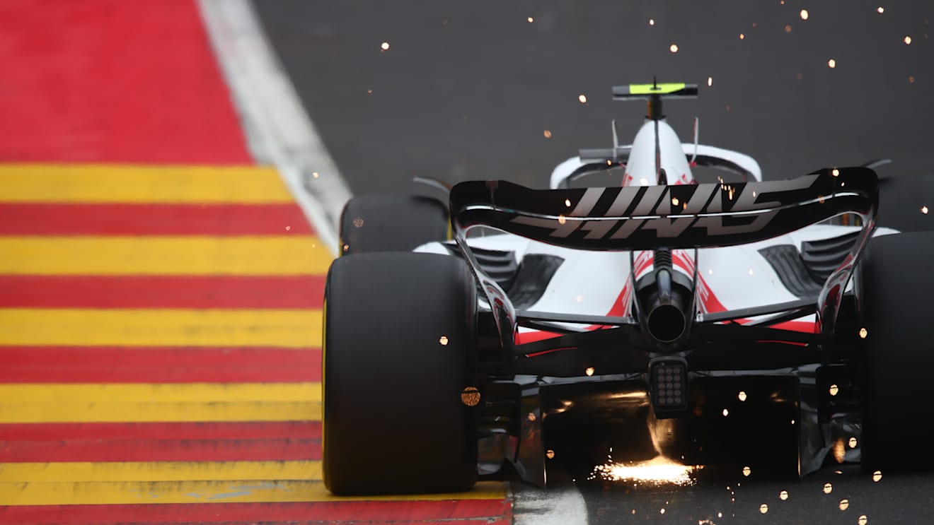 SPA, BELGIUM - AUGUST 27: Mick Schumacher of Germany driving the (47) Haas F1 VF-22 Ferrari on track during final practice ahead of the F1 Grand Prix of Belgium at Circuit de Spa-Francorchamps on August 27, 2022 in Spa, Belgium. (Photo by Joe Portlock - Formula 1/Formula 1 via Getty Images)
