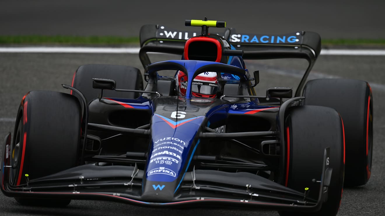 SPA, BELGIUM - AUGUST 27: Nicholas Latifi of Canada driving the (6) Williams FW44 Mercedes on track during final practice ahead of the F1 Grand Prix of Belgium at Circuit de Spa-Francorchamps on August 27, 2022 in Spa, Belgium. (Photo by Dan Mullan/Getty Images)