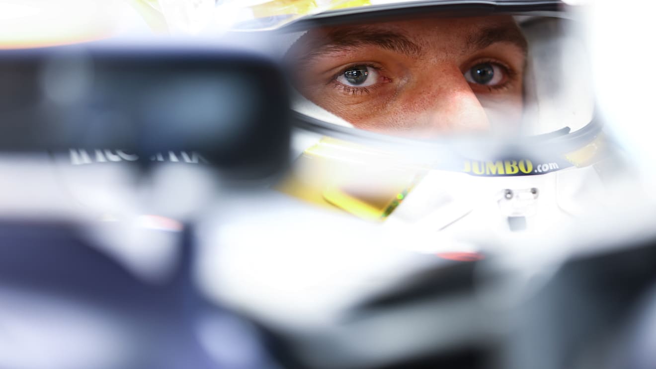 SPA, BELGIUM - AUGUST 27: Max Verstappen of the Netherlands and Oracle Red Bull Racing prepares to drive in the garage during qualifying ahead of the F1 Grand Prix of Belgium at Circuit de Spa-Francorchamps on August 27, 2022 in Spa, Belgium. (Photo by Mark Thompson/Getty Images)