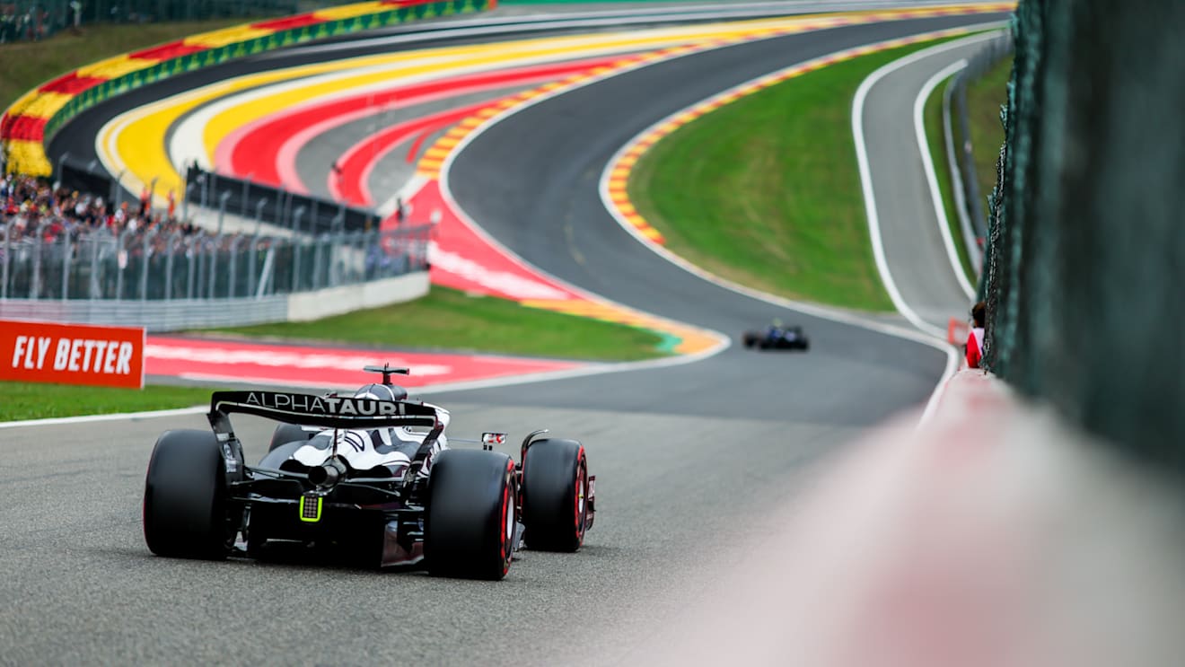 SPA, BELGIUM - AUGUST 27: Pierre Gasly of Scuderia AlphaTauri and France  during qualifying ahead of the F1 Grand Prix of Belgium at Circuit de Spa-Francorchamps on August 27, 2022 in Spa, Belgium. (Photo by Peter Fox/Getty Images)