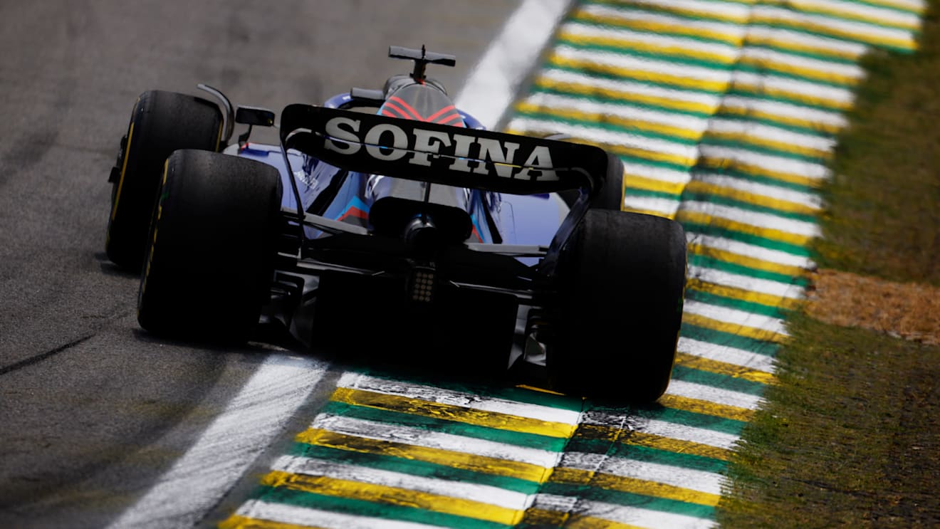 SAO PAULO, BRAZIL - NOVEMBER 11: Alexander Albon of Thailand driving the (23) Williams FW44 Mercedes on track during practice ahead of the F1 Grand Prix of Brazil at Autodromo Jose Carlos Pace on November 11, 2022 in Sao Paulo, Brazil. (Photo by Chris Graythen/Getty Images)