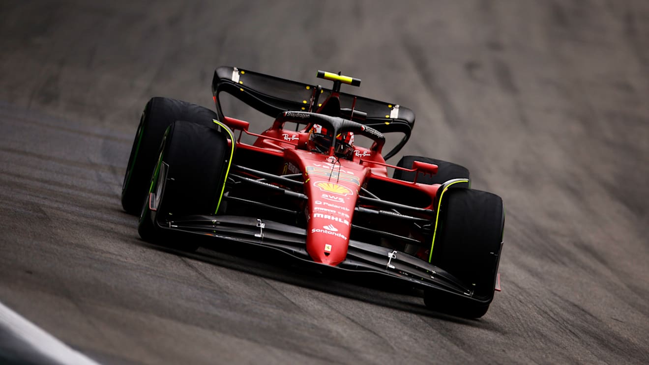 SAO PAULO, BRAZIL - NOVEMBER 11: Carlos Sainz of Spain driving (55) the Ferrari F1-75 on track during qualifying ahead of the F1 Grand Prix of Brazil at Autodromo Jose Carlos Pace on November 11, 2022 in Sao Paulo, Brazil. (Photo by Jared C. Tilton/Getty Images)