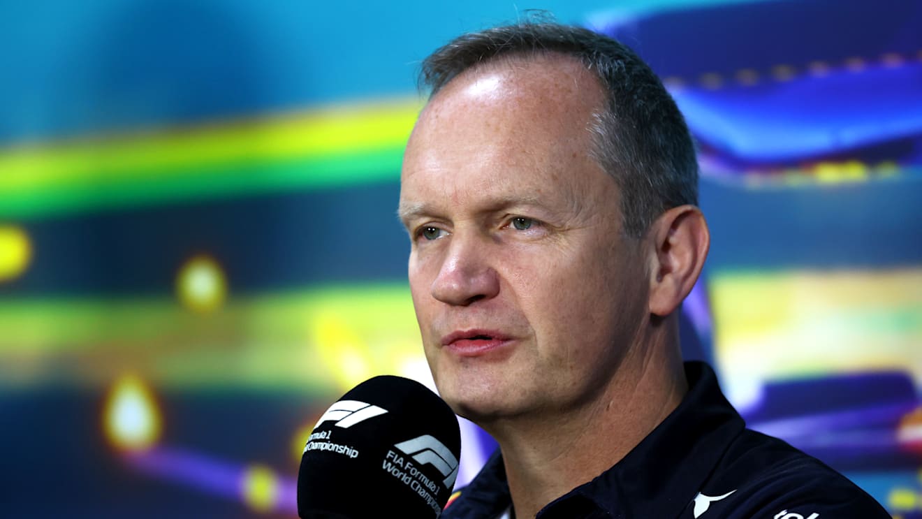 SAO PAULO, BRAZIL - NOVEMBER 12: Red Bull Racing Head of Car Engineering Paul Monaghan attends a press conference prior to practice ahead of the F1 Grand Prix of Brazil at Autodromo Jose Carlos Pace on November 12, 2022 in Sao Paulo, Brazil. (Photo by Bryn Lennon/Getty Images)