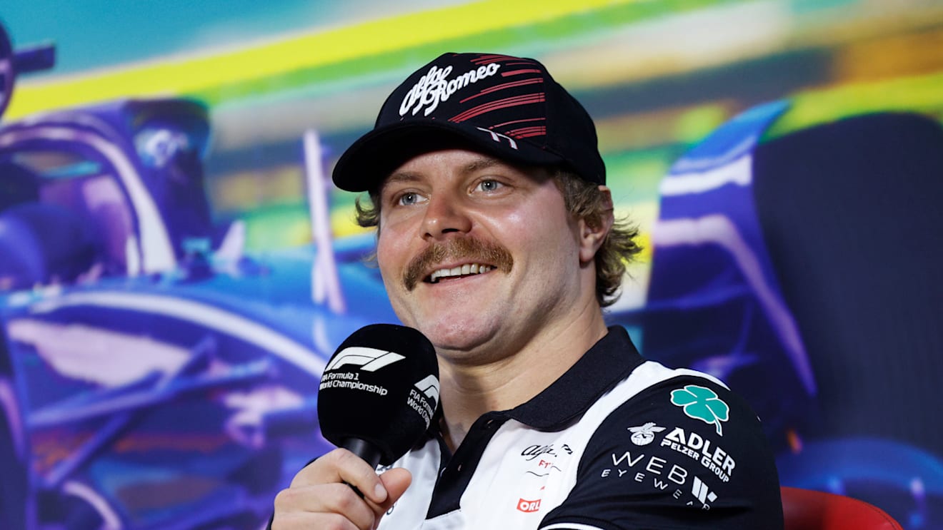 SAO PAULO, BRAZIL - NOVEMBER 10: Valtteri Bottas of Finland and Alfa Romeo F1 attends the Drivers Press Conference during previews ahead of the F1 Grand Prix of Brazil at Autodromo Jose Carlos Pace on November 10, 2022 in Sao Paulo, Brazil. (Photo by Jared C. Tilton/Getty Images)