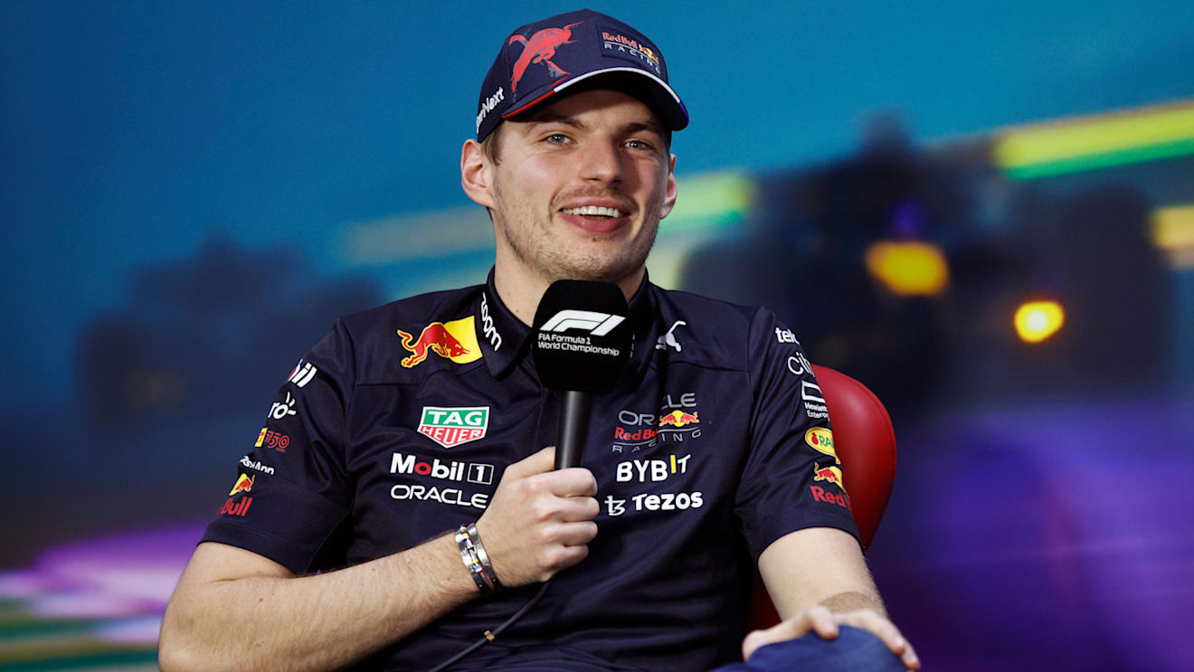 SAO PAULO, BRAZIL - NOVEMBER 10: Max Verstappen of the Netherlands and Oracle Red Bull Racing attends the Drivers Press Conference during previews ahead of the F1 Grand Prix of Brazil at Autodromo Jose Carlos Pace on November 10, 2022 in Sao Paulo, Brazil. (Photo by Jared C. Tilton/Getty Images)