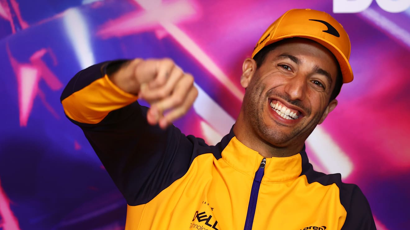 MONTREAL, QUEBEC - JUNE 17: Daniel Ricciardo of Australia and McLaren looks on in the Drivers Press Conference prior to practice ahead of the F1 Grand Prix of Canada at Circuit Gilles Villeneuve on June 17, 2022 in Montreal, Quebec. (Photo by Dan Istitene/Getty Images)