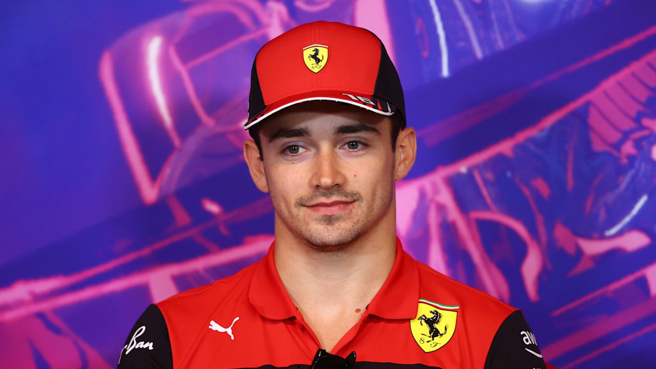 MONTREAL, QUEBEC - JUNE 17: Charles Leclerc of Monaco and Ferrari looks on in the Drivers Press Conference prior to practice ahead of the F1 Grand Prix of Canada at Circuit Gilles Villeneuve on June 17, 2022 in Montreal, Quebec. (Photo by Dan Istitene/Getty Images)