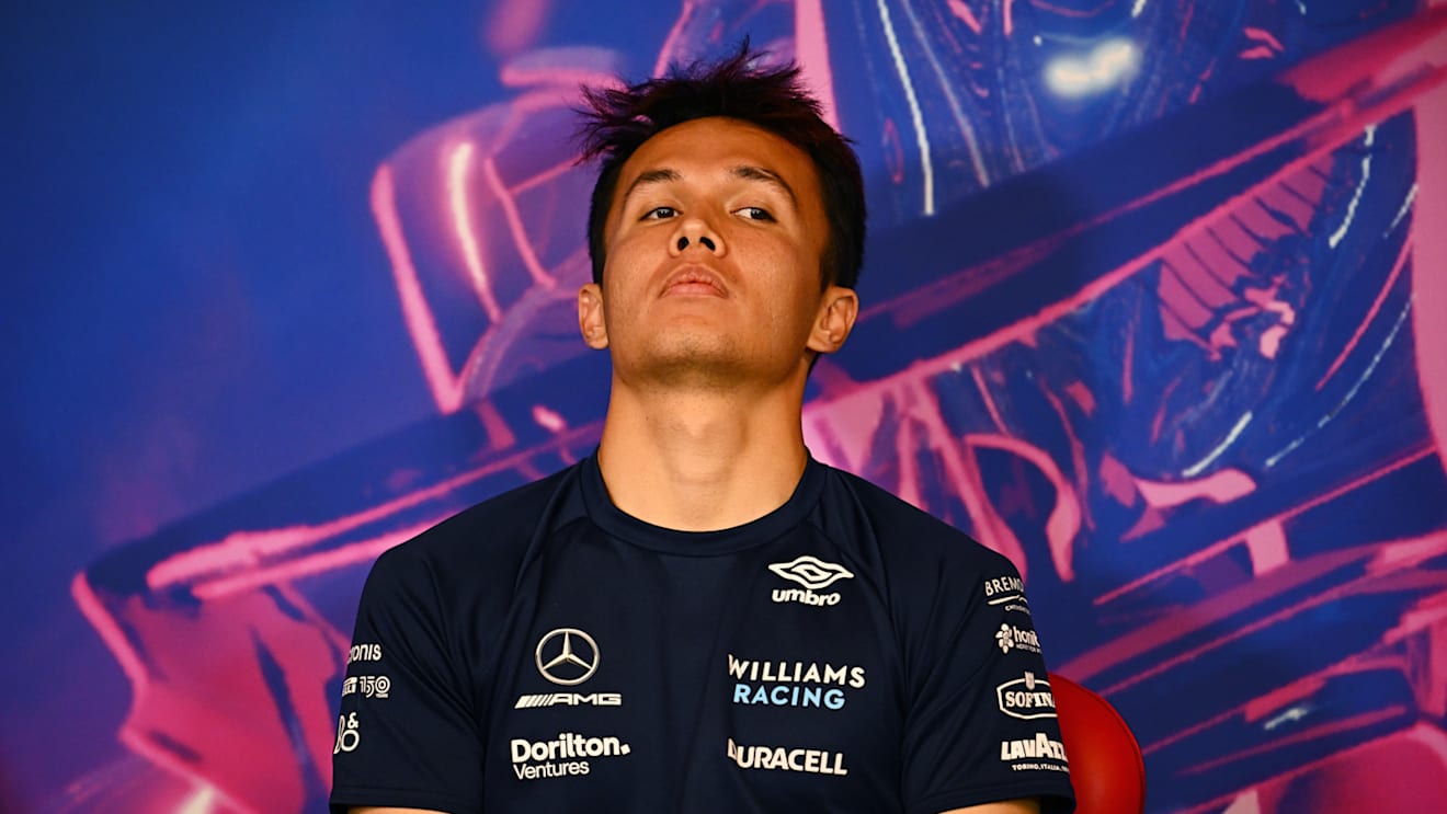 MONTREAL, QUEBEC - JUNE 17: Alexander Albon of Thailand and Williams looks on in the Drivers Press Conference prior to  practice ahead of the F1 Grand Prix of Canada at Circuit Gilles Villeneuve on June 17, 2022 in Montreal, Quebec. (Photo by Clive Mason/Getty Images)