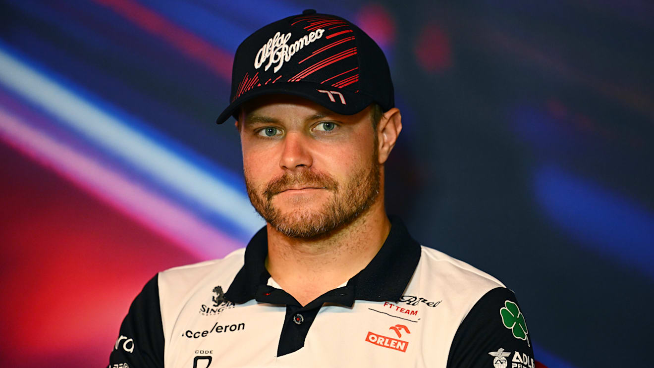 MONTREAL, QUEBEC - JUNE 17: Valtteri Bottas of Finland and Alfa Romeo F1 looks on in the Drivers Press Conference prior to practice ahead of the F1 Grand Prix of Canada at Circuit Gilles Villeneuve on June 17, 2022 in Montreal, Quebec. (Photo by Clive Mason/Getty Images)