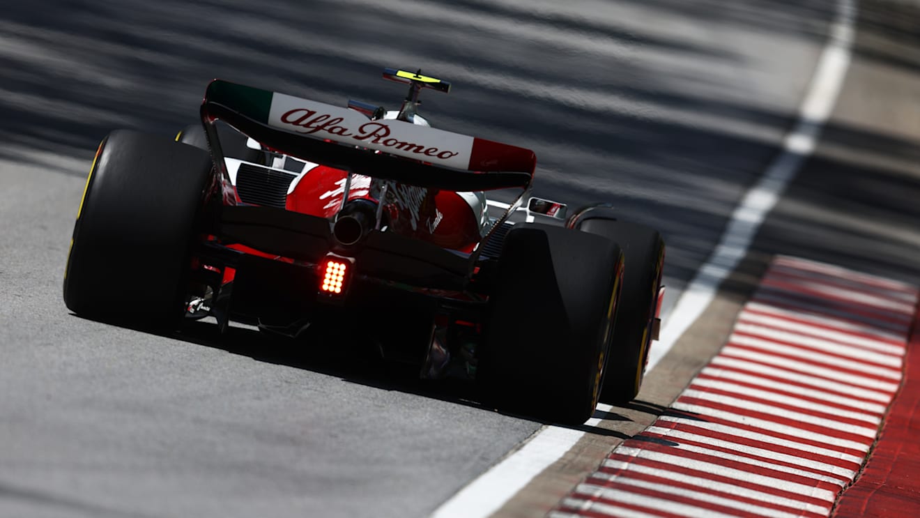 MONTREAL, QUEBEC - JUNE 17: Zhou Guanyu of China driving the (24) Alfa Romeo F1 C42 Ferrari on track during practice ahead of the F1 Grand Prix of Canada at Circuit Gilles Villeneuve on June 17, 2022 in Montreal, Quebec. (Photo by Clive Rose/Getty Images)