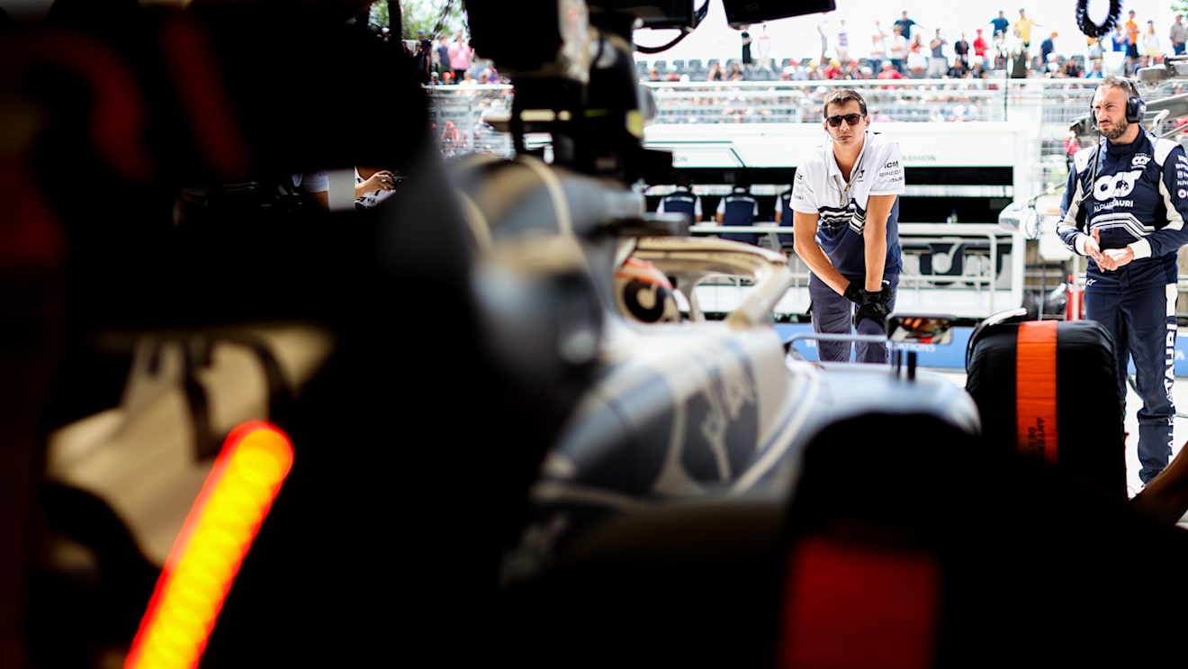 MONTREAL, QUEBEC - JUNE 17: Yuki Tsunoda of Scuderia AlphaTauri and Japan  during practice ahead of the F1 Grand Prix of Canada at Circuit Gilles Villeneuve on June 17, 2022 in Montreal, Quebec. (Photo by Peter Fox/Getty Images)