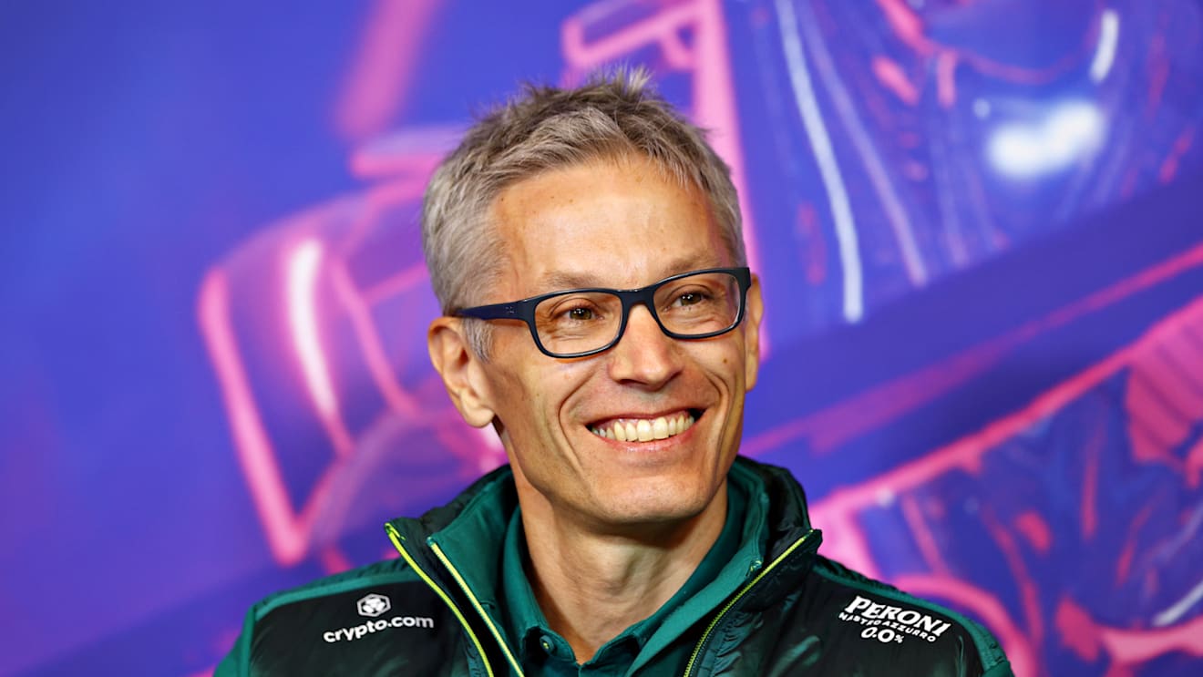 MONTREAL, QUEBEC - JUNE 18: Mike Krack, Team Principal of the Aston Martin F1 Team looks on in the Team Principals Press Conference prior to final practice ahead of the F1 Grand Prix of Canada at Circuit Gilles Villeneuve on June 18, 2022 in Montreal, Quebec. (Photo by Clive Rose/Getty Images)