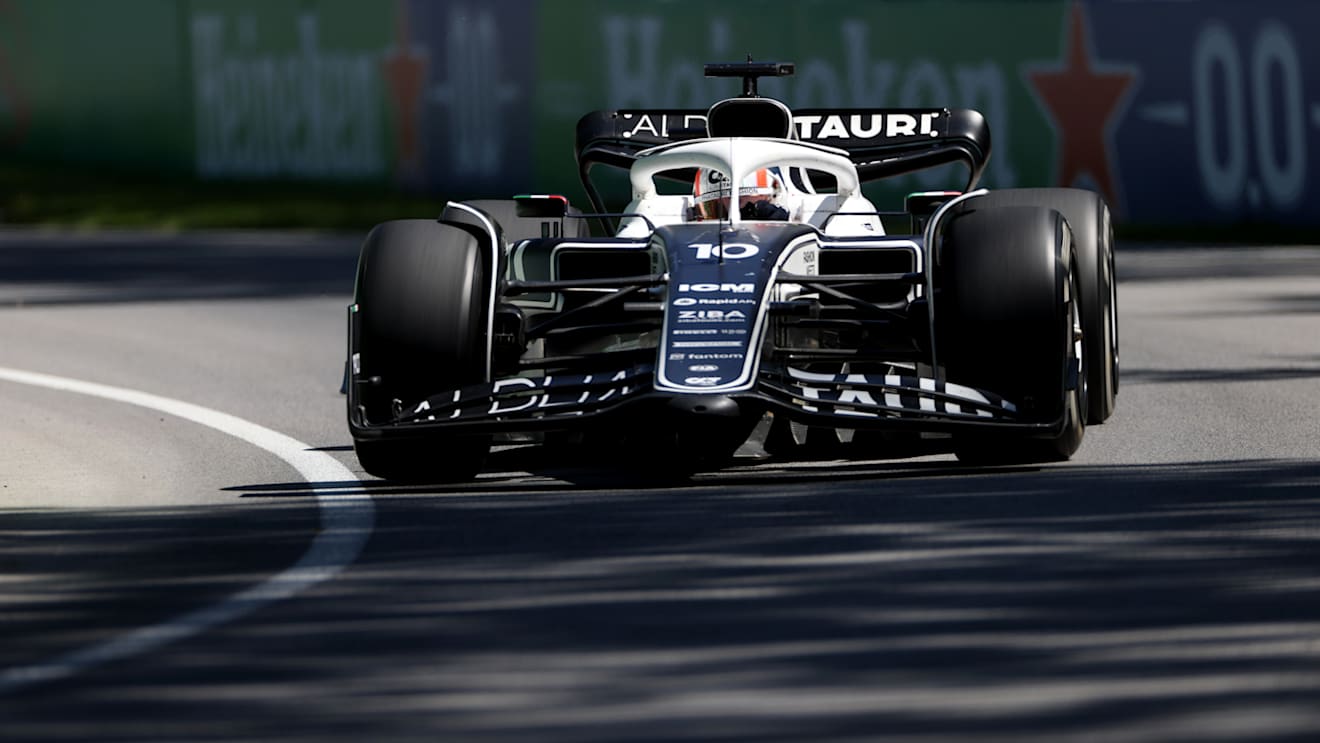 MONTREAL, QUEBEC - JUNE 19: Pierre Gasly of France driving the (10) Scuderia AlphaTauri AT03 on track during the F1 Grand Prix of Canada at Circuit Gilles Villeneuve on June 19, 2022 in Montreal, Quebec. (Photo by Peter Fox/Getty Images)