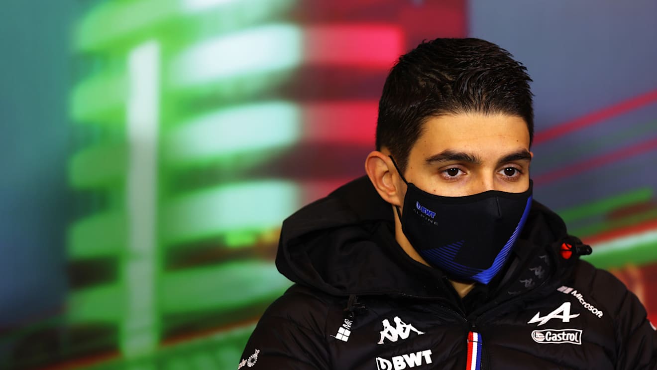IMOLA, ITALY - APRIL 22: Esteban Ocon of France and Alpine F1 looks on in the Drivers Press Conference prior to practice ahead of the F1 Grand Prix of Emilia Romagna at Autodromo Enzo e Dino Ferrari on April 22, 2022 in Imola, Italy. (Photo by Lars Baron/Getty Images)
