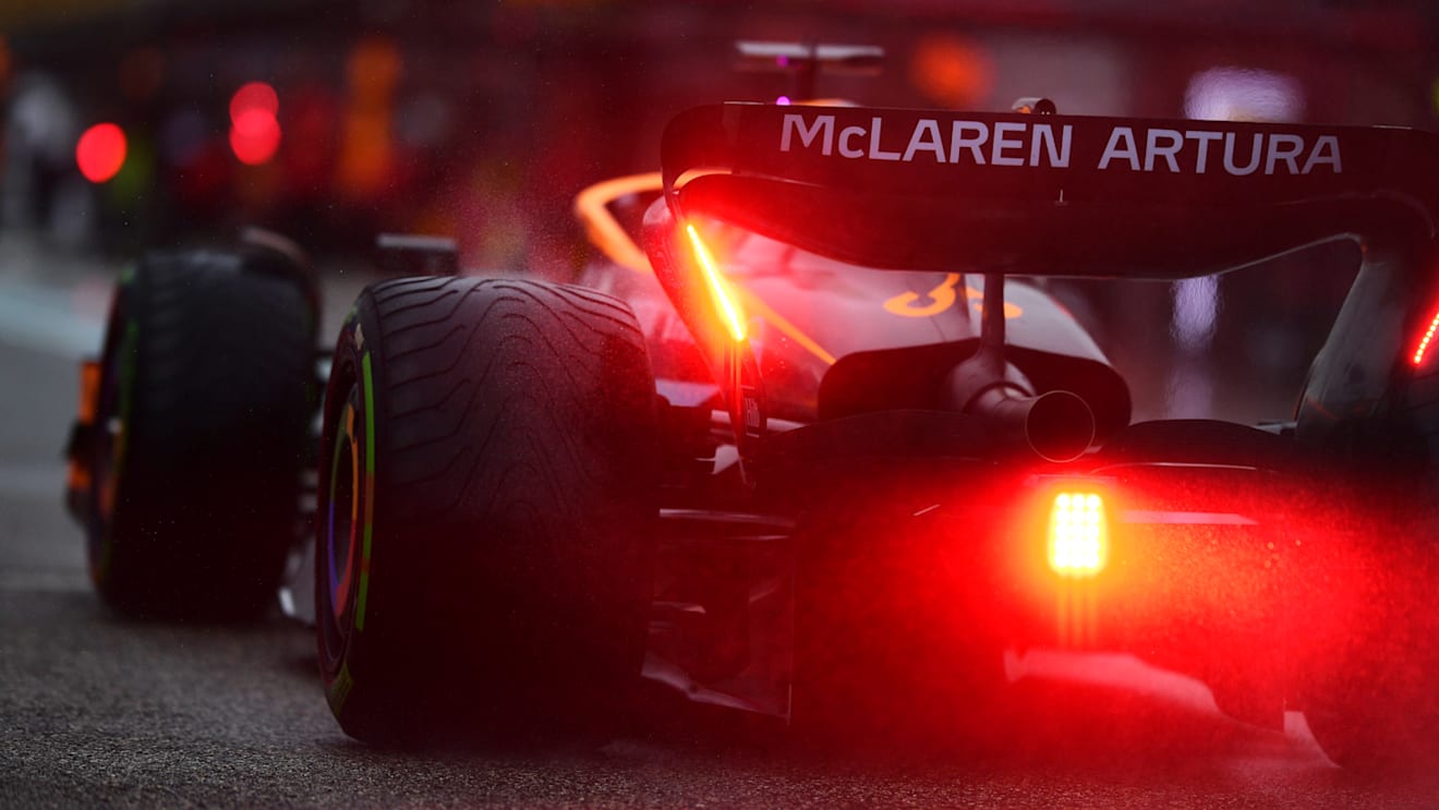 IMOLA, ITALY - APRIL 22: Daniel Ricciardo of Australia driving the (3) McLaren MCL36 Mercedes in the Pitlane during qualifying ahead of the F1 Grand Prix of Emilia Romagna at Autodromo Enzo e Dino Ferrari on April 22, 2022 in Imola, Italy. (Photo by Mario Renzi - Formula 1/Formula 1 via Getty Images)