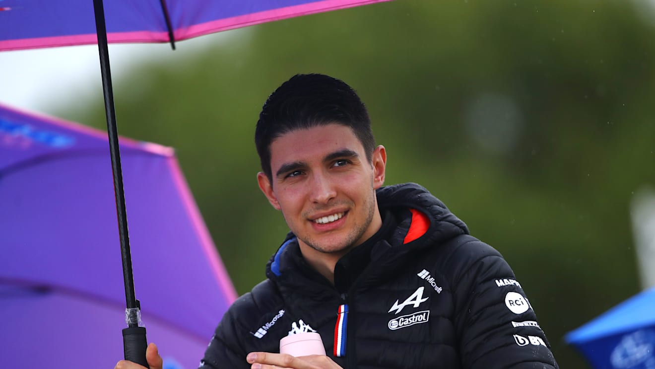 IMOLA, ITALY - APRIL 24: Esteban Ocon of France and Alpine F1 walks to the drivers parade ahead of the F1 Grand Prix of Emilia Romagna at Autodromo Enzo e Dino Ferrari on April 24, 2022 in Imola, Italy. (Photo by Joe Portlock - Formula 1/Formula 1 via Getty Images)