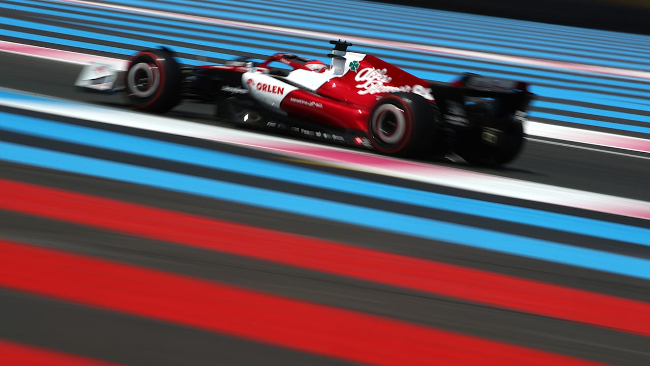LE CASTELLET, FRANCE - JULY 22: Robert Kubica of Poland driving the (88) Alfa Romeo F1 C42 Ferrari on track during practice ahead of the F1 Grand Prix of France at Circuit Paul Ricard on July 22, 2022 in Le Castellet, France. (Photo by Joe Portlock - Formula 1/Formula 1 via Getty Images)