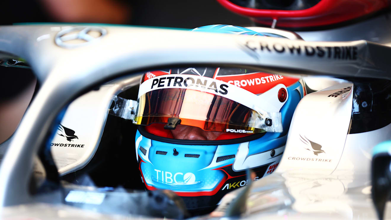 LE CASTELLET, FRANCE - JULY 22: Nyck de Vries of Netherlands, Mercedes Test & Reserve Driver prepares to drive in the garage during practice ahead of the F1 Grand Prix of France at Circuit Paul Ricard on July 22, 2022 in Le Castellet, France. (Photo by Dan Istitene - Formula 1/Formula 1 via Getty Images)