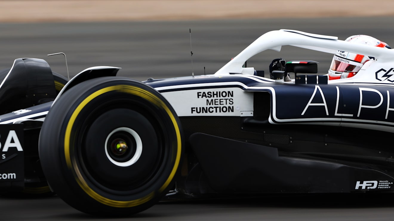 NORTHAMPTON, ENGLAND - JULY 02: Pierre Gasly of France driving the (10) Scuderia AlphaTauri AT03 on track during final practice ahead of the F1 Grand Prix of Great Britain at Silverstone on July 02, 2022 in Northampton, England. (Photo by Clive Rose/Getty Images)
