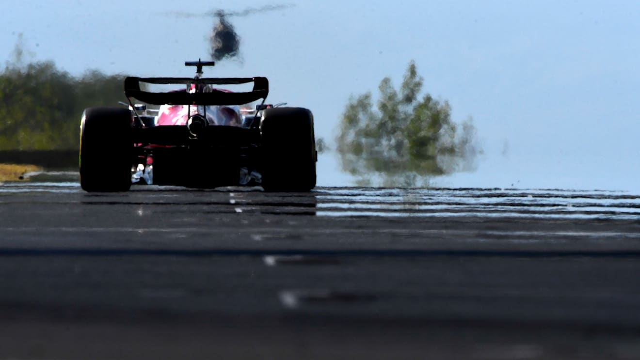BUDAPEST, HUNGARY - JULY 29: Valtteri Bottas of Finland driving the (77) Alfa Romeo F1 C42 Ferrari on track during practice ahead of the F1 Grand Prix of Hungary at Hungaroring on July 29, 2022 in Budapest, Hungary. (Photo by Rudy Carezzevoli - Formula 1/Formula 1 via Getty Images)