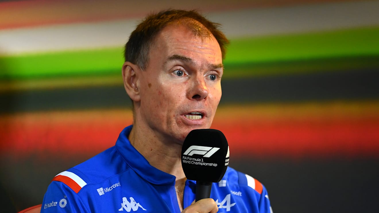 BUDAPEST, HUNGARY - JULY 30: Alan Permane, Sporting Director at Alpine F1 attends the Team Principals Press Conference prior to final practice ahead of the F1 Grand Prix of Hungary at Hungaroring on July 30, 2022 in Budapest, Hungary. (Photo by Dan Mullan/Getty Images)