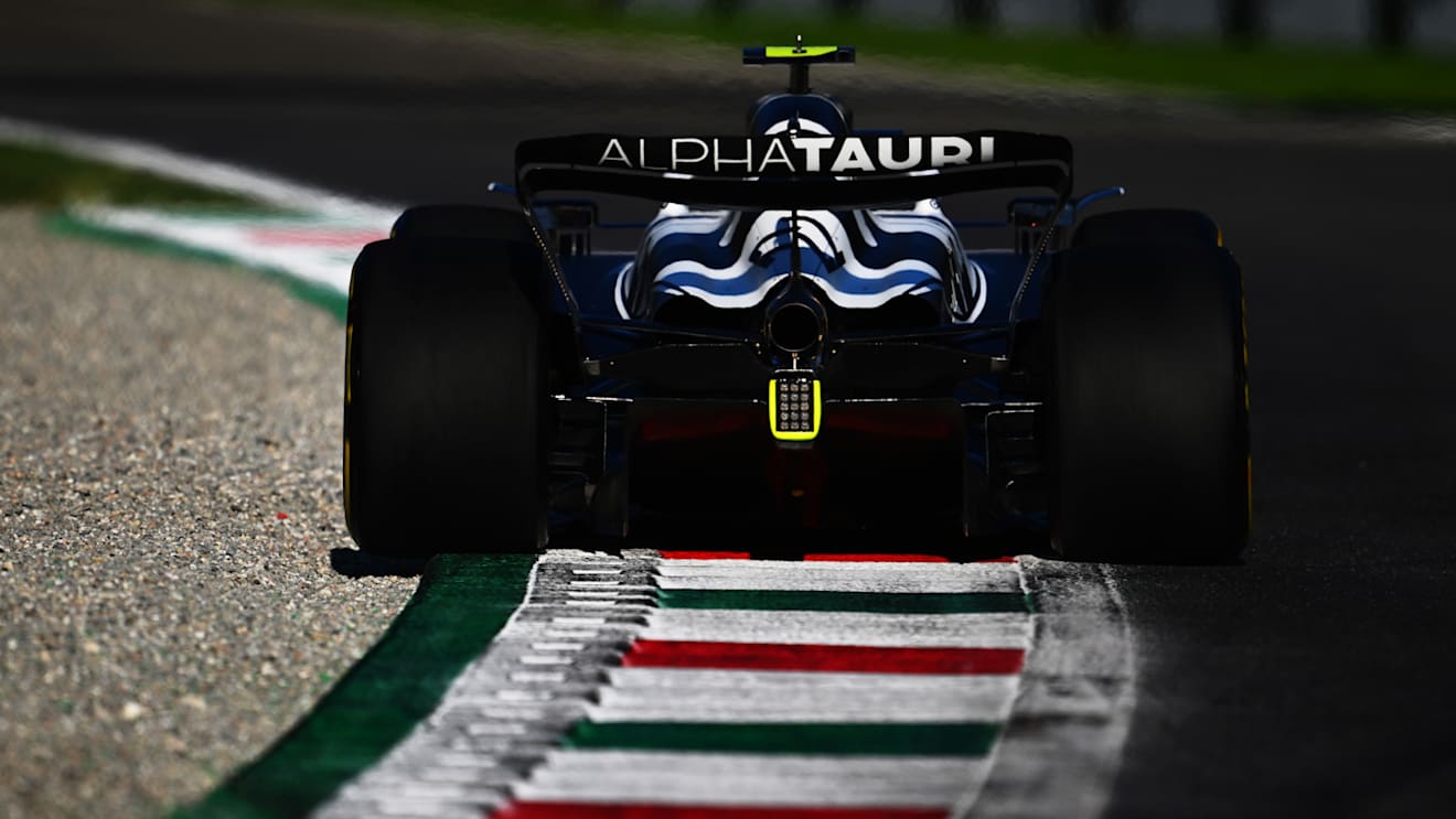 MONZA, ITALY - SEPTEMBER 09: Yuki Tsunoda of Japan driving the (22) Scuderia AlphaTauri AT03 on track during practice ahead of the F1 Grand Prix of Italy at Autodromo Nazionale Monza on September 09, 2022 in Monza, Italy. (Photo by Clive Mason/Getty Images)