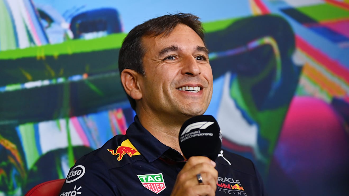 MONZA, ITALY - SEPTEMBER 10: Pierre Wache, Chief Engineer of Performance Engineering at Red Bull Racing attends the Team Principals Press Conference prior to final practice ahead of the F1 Grand Prix of Italy at Autodromo Nazionale Monza on September 10, 2022 in Monza, Italy. (Photo by Dan Mullan/Getty Images)