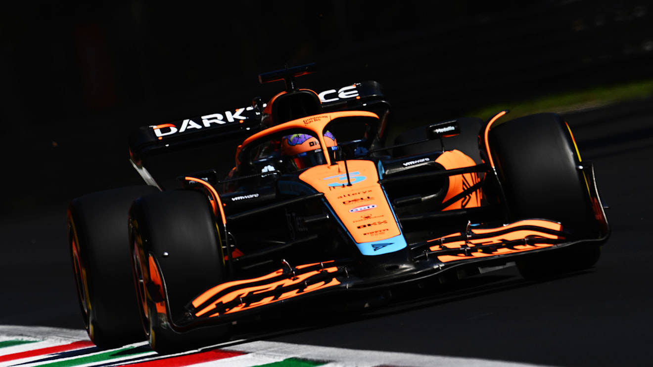 MONZA, ITALY - SEPTEMBER 10: Daniel Ricciardo of Australia driving the (3) McLaren MCL36 Mercedes on track during final practice ahead of the F1 Grand Prix of Italy at Autodromo Nazionale Monza on September 10, 2022 in Monza, Italy. (Photo by Clive Mason/Getty Images)