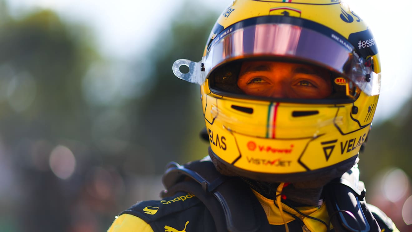 MONZA, ITALY - SEPTEMBER 10: Pole position qualifier Charles Leclerc of Monaco and Ferrari celebrates in parc ferme during qualifying ahead of the F1 Grand Prix of Italy at Autodromo Nazionale Monza on September 10, 2022 in Monza, Italy. (Photo by Dan Istitene - Formula 1/Formula 1 via Getty Images)
