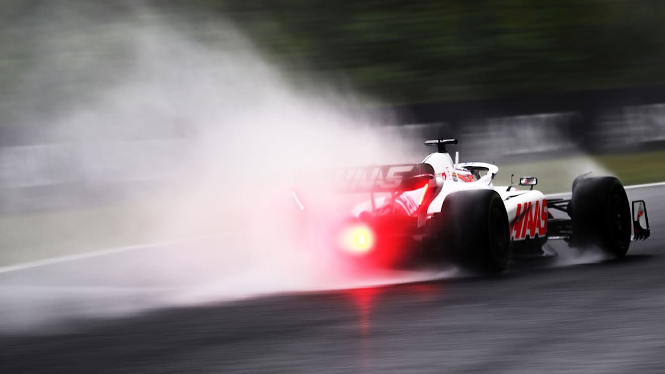 SUZUKA, JAPAN - OCTOBER 07: Kevin Magnussen of Denmark driving the (20) Haas F1 VF-22 Ferrari on track during practice ahead of the F1 Grand Prix of Japan at Suzuka International Racing Course on October 07, 2022 in Suzuka, Japan. (Photo by Clive Mason/Getty Images)